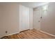 Bedroom features hardwood floors, closet and neutral paint at 1145 W 101St Ave, Northglenn, CO 80260