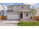 Beautiful two-story home with a two car garage and professional landscaping at 48260 Shetland Dr, Bennett, CO 80102
