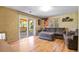 Finished basement with a sitting area and a bathroom at 6618 S Newland Cir, Littleton, CO 80123