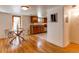 Bright dining area with hardwood floors and a round table at 1342 Milwaukee St # 5, Denver, CO 80206