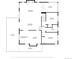 Floor plan of the second floor, showing the layout of the kitchen, bedrooms and living room at 25357 Snyder Ave, Conifer, CO 80433