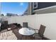 Private back patio with seating; perfect for outdoor dining or relaxing at 11917 Monroe St, Thornton, CO 80233