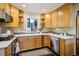 Functional kitchen featuring light wood cabinets, modern appliances, and plenty of counter space at 2255 18Th St, Boulder, CO 80302