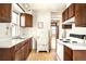 Cozy kitchen with unique vintage refrigerator and charming countertops at 2914 W 29Th Ave, Denver, CO 80211