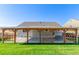 Covered patio perfect for outdoor entertaining at 11082 Callaway Rd, Parker, CO 80138