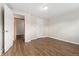 Bedroom with neutral walls and modern wood flooring at 6721 Quay Ct, Arvada, CO 80003
