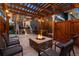 Cozy backyard fire pit area with comfortable seating, perfect for entertaining and relaxing outdoors at 9446 E 51St Dr, Denver, CO 80238