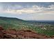 Stunning scenic view overlooking a beautiful landscape with rolling hills and distant city skyline at 1670 S Deframe St # C2, Lakewood, CO 80228