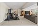 Basement recreation area with home gym equipment at 15994 La Plata Peak Pl, Broomfield, CO 80023