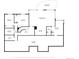 Basement floor plan showing layout of rooms and square footage at 5631 Silver Bluff Ct, Parker, CO 80134