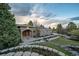 Charming exterior boasts manicured landscaping, stone accents, and inviting entranceway at 5631 Silver Bluff Ct, Parker, CO 80134