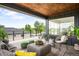 Inviting outdoor living area with plush seating, modern decor, and an open view at 2926 S Cherokee St, Englewood, CO 80110