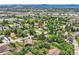 Aerial view of a well-maintained home nestled among lush greenery in a suburban neighborhood at 1100 E Harvey St, Castle Rock, CO 80108