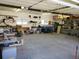Spacious two car garage, perfect for workshop or storage with built-in shelving at 1100 E Harvey St, Castle Rock, CO 80108
