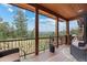 Deck overlooking mountain views, perfect for relaxing at 1138 County Road 65, Evergreen, CO 80439