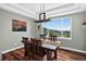 Cozy dining room with a wooden table, comfortable seating, and a scenic outdoor view at 30889 Manitoba Dr, Evergreen, CO 80439