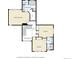 Upper level floor plan featuring primary bedroom, bedrooms, and bathrooms at 30889 Manitoba Dr, Evergreen, CO 80439