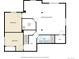 Lower level floor plan featuring bedrooms, bathroom, recreation room, and walk-in closet at 30889 Manitoba Dr, Evergreen, CO 80439