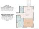 Unit #2 floor plan, featuring a bedroom, bathroom, kitchen, laundry, sitting room and separate entrance at 2075 Oakland St, Aurora, CO 80010