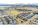 An aerial view of the neighborhood, nearby park, and open space at 9099 Prairie Sky Ln, Lone Tree, CO 80124