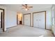 Spacious bedroom with double closets and window at 11010 Tennyson Pl, Westminster, CO 80031