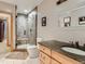 Contemporary bathroom with a glass-enclosed shower, modern fixtures, and a sleek vanity at 3135 11Th St, Boulder, CO 80304