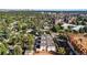 Aerial view showcasing townhomes and surrounding neighborhood at 2325 S High St, Denver, CO 80210