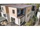 Aerial view of townhouses with private balconies at 2325 S High St, Denver, CO 80210