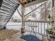 Covered patio with winter view of the community at 2630 S Xanadu Way # C, Aurora, CO 80014