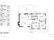 One-story floor plan with 2 bedrooms, 2 baths, living room, kitchen, and dining area at 7722 W 1St Pl, Lakewood, CO 80226