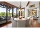 Cozy dining area with access to an outdoor patio through sliding glass doors, offering seamless indoor-outdoor living at 5650 E Stanford Dr, Cherry Hills Village, CO 80111
