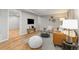 Finished basement features a comfortable seating arrangement, TV, and plenty of space at 4655 Ludlow St, Boulder, CO 80305