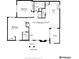Detailed floor plan showcasing the layout, including bedrooms, bathrooms, kitchen/living area, and patio at 6213 Willow Ln, Boulder, CO 80301