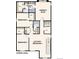 Upstairs floorplan showing owner's suite, bedrooms, bathrooms, laundry, and a loft at 19059 E 94Th Pl, Commerce City, CO 80022