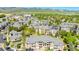 Scenic aerial view of community offering views of the neighborhood and surrounding mountains at 7433 S Quail Cir # 1924, Littleton, CO 80127