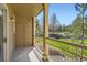 Balcony with an exterior storage closet and railing with a view of the common area at 7433 S Quail Cir # 1924, Littleton, CO 80127