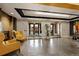 Inviting lobby with fireplace, comfortable seating, and elegant tile flooring at 300 W 11Th Ave # 10D, Denver, CO 80204