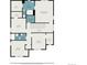 Second floor plan shows layout of bedrooms, baths and laundry at 26267 E 3Rd Ave, Aurora, CO 80018