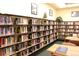 Well-stocked library features rows of books, tables, and cozy reading areas for relaxation and study at 615 S Alton Way # 7A, Denver, CO 80247