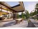 A modern outdoor patio with comfortable furniture and natural lighting for relaxation at 53 Canyon Pines Dr, Golden, CO 80403