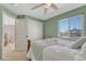 Light and airy bedroom with a double door closet at 11299 Glenmoor Cir, Parker, CO 80138