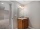 Bathroom with a vanity and granite countertop at 11788 Mill Valley St, Parker, CO 80138