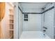 Updated bathroom featuring subway tile and modern fixtures at 2525 S Dayton Way # 1003, Denver, CO 80231
