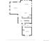 Detailed floor plan showcasing the layout of the living room, kitchen, bedroom and dining area at 9723 Bennett Peak St, Littleton, CO 80125
