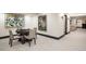 Finished basement game room featuring a poker table, artwork, and stylish design at 3309 E 7Th Ave Pkwy, Denver, CO 80206