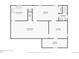 Floorplan layout of the basement with a laundry room, Gathering room, storage, bedroom and bathroom at 3285 N Monaco Pkwy, Denver, CO 80207