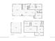 Floorplan layouts of the detached garage, basement and the first floor of the home at 3285 N Monaco Pkwy, Denver, CO 80207
