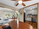Dining area offering views into the living room and kitchen at 10862 Albion Dr, Thornton, CO 80233