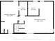 Floorplan for first floor highlighting layout of primary bedroom, bathroom, utility, and recreation room with dimensions at 10862 Albion Dr, Thornton, CO 80233