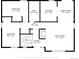 Floorplan highlighting layout of bedrooms, bathroom, kitchen, dining room, hall, foyer, and living room with dimensions at 10862 Albion Dr, Thornton, CO 80233